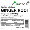 Ginger Root 600mg V Capsules