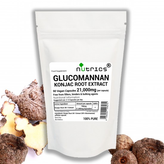 Glucomannan konjac Fibre Extract 21,000mg V Capsules