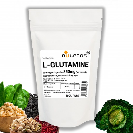 L Glutamine 850mg V Capsules