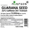 Guarana Seed Extract 15000mg Capsules