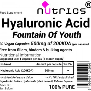 Hyaluronic Acid 500mg V Capsules