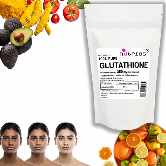 L-Glutathione 350mg  Vegan Capsules L GLUTATHIONE Reduced  - Master Antioxidant for Skin and Immune Health 
