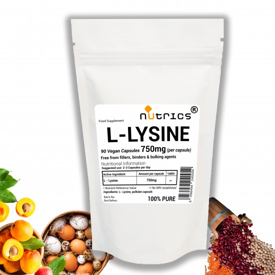 L-Lysine 750mg V Capsules