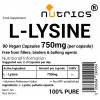 L-Lysine 750mg V Capsules