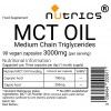 MCT OIL Caprylic Acid Caprice Acid 1000mg Vegan Capsules 
