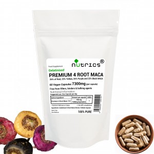 Premium 4 Root GELATINISED MACA Extract 7300mg V Capsules
