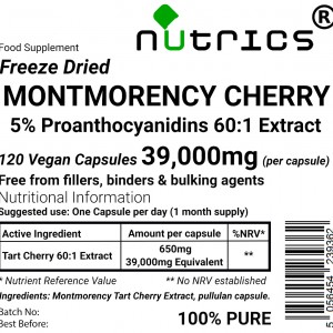 Montmorency Cherry Extract 39,000mg  V Capsules