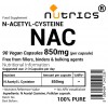 NAC N ACETYL CYSTEINE 850mg V Capsules 