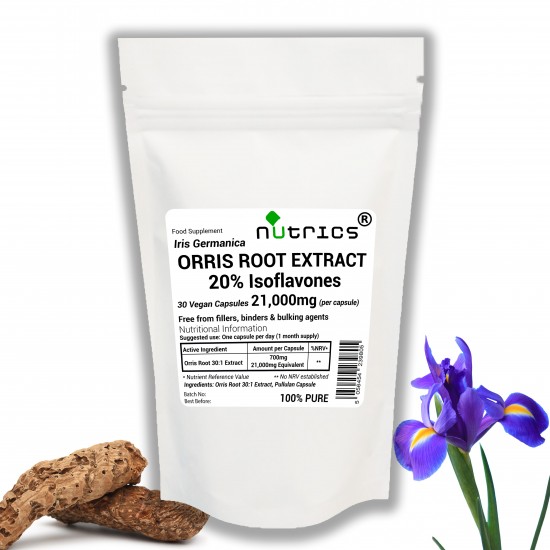 Orris Root 30:1 Extract 21000mg Vegan Capsules