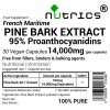Pine Bark 20:1 Extract, 95% Proanthocyanidins, 14,000mg V Capsules  