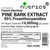 Pine Bark 20:1 Extract, 95% Proanthocyanidins, 14,000mg V Capsules  