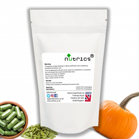 PUMPKIN SEED 750mg x 90 Vegan Capsules 