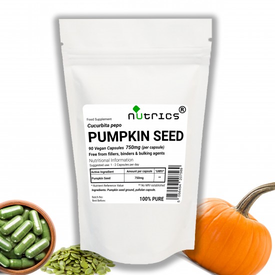 PUMPKIN SEED 750mg x 90 Vegan Capsules 