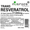 Resveratrol Extract 50% Trans Resveratrol  27000mg V Capsules 