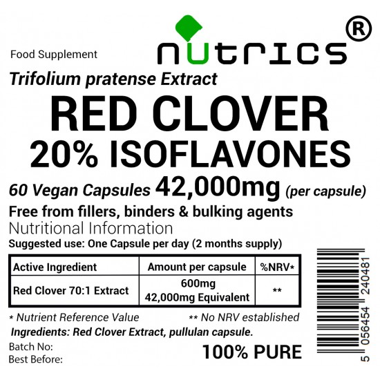 Red Clover Extract 42,000mg V Capsules