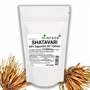 Shatavari Root Extract Asparagus Racemosus  13,000mg V Capsules