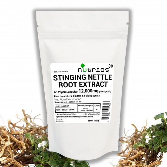Stinging Nettle Root, 20:1 Extract, 12,000mg V Capsules