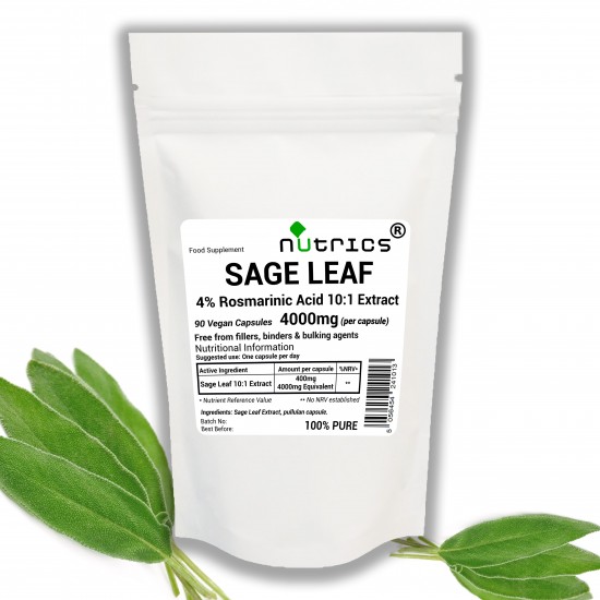 Sage Leaf Extract  4000mg V Capsules