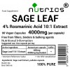 Sage Leaf Extract  4000mg V Capsules