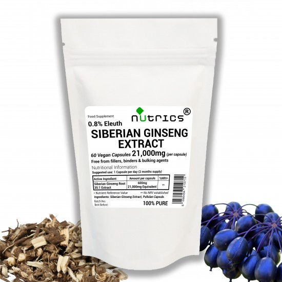 Siberian Ginseng Extract 21,000mg V Capsules
