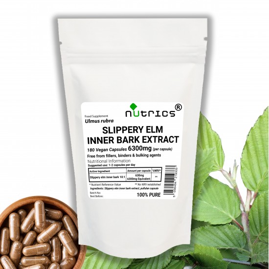 Slippery Elm Inner Bark Extract Capsules 6300mg V Capsules