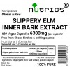 Slippery Elm Inner Bark Extract Capsules 6300mg V Capsules