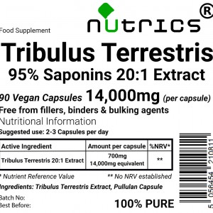 Tribulus Terrestris  14000mg V Capsules