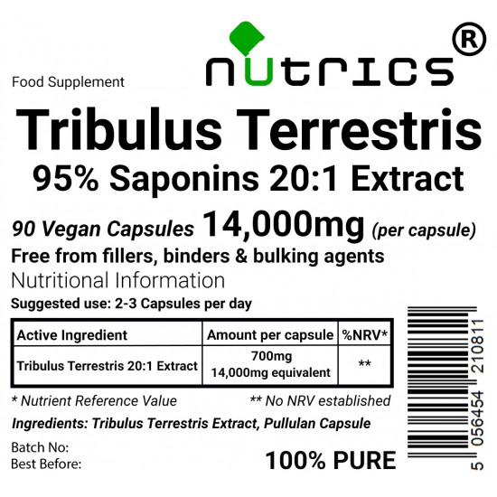 Tribulus Terrestris  14000mg V Capsules