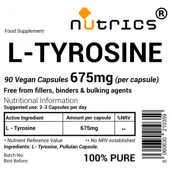 L-Tyrosine 675mg V Capsules