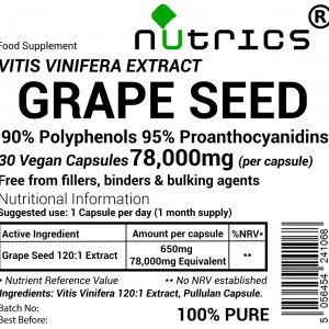 Grape Seed Extract 78,000mg V Capsules