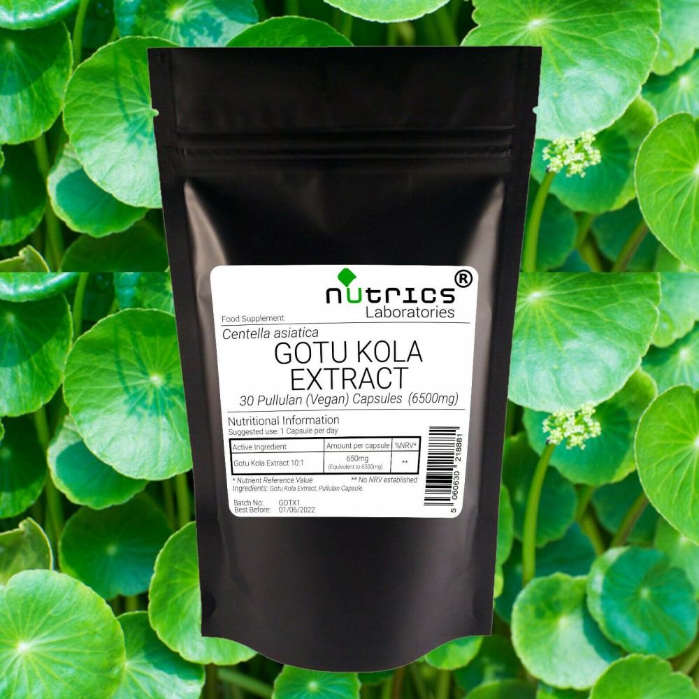 Gotu Kola Extract supplement vegan vegetarian powder capsules