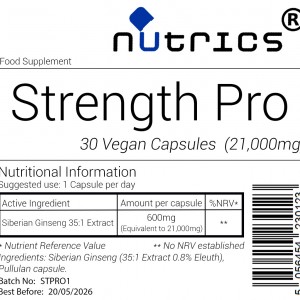 Strength Pro 21000mg Dietary Supplement - 30 Vegan Capsules