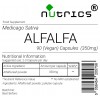 ALFALFA LEAF 350mg Vegan Capsules 100% Pure Medicago Sativa