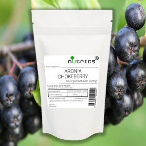 ARONIA BLACK CHOKEBERRY 300mg x 90 Vegan Capsules 100% Pure