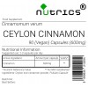 CEYLON TRUE CINNAMON 100% Pure 600mg x 90 Vegan Capsules