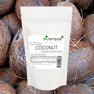 Coconut 300mg   90 Vegan Capsules 100% Pure 