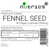 Fennel Seed 550mg x 90 Vegan Capsules Breast Milk Detox Digestion