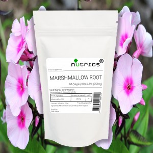 "Marshmallow Root 250mg x 90 Vegan Capsules - 100% Pure Herbal Support for Digestive Health - 90 Servings"