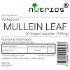 MULLEIN LEAF 100mg x 90 Vegan Capsules 100% Pure verbascum