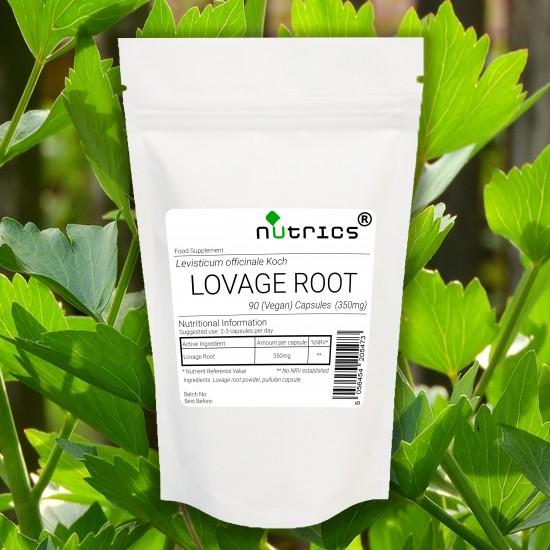 LOVAGE ROOT 350mg x 90 Vegan Capsules 