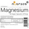 375mg Elemental Magnesium - 100% NRV 90 Vegan Magnesium Capsules