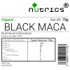 Black Maca Root Peruvian Ginseng  Vegan Powder  Superfood (Organic)