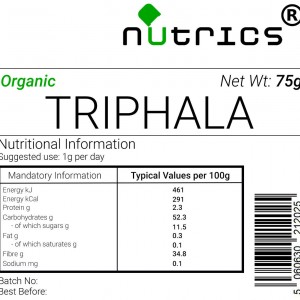 Triphala Vegan Powder (Organic) 