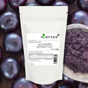 Acai Berry Fruit 30:1 Extract Vegan Powder - Antioxidant-Rich Superfood Boost 