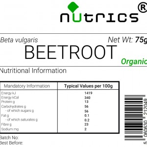 Beetroot (Organic) Vegan Powder 