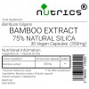 Bamboo Extract 75% Natural Silica, 350mg V Capsules