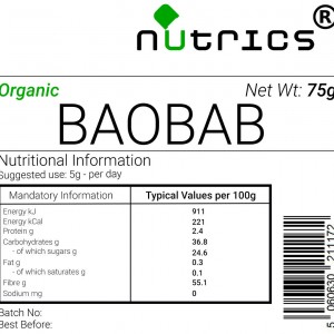 Baobab Vegan Powder Superfood (Organic)