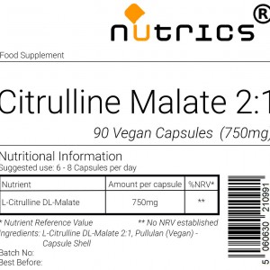 Citrulline Malate 750mg V Capsules