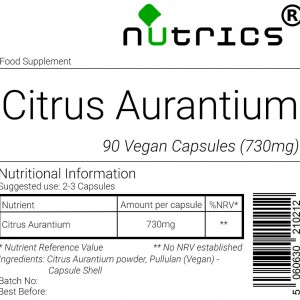 Citrus Aurantium (Bitter Orange) 730mg V Capsules