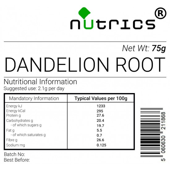 Dandelion Root Vegan Powder    